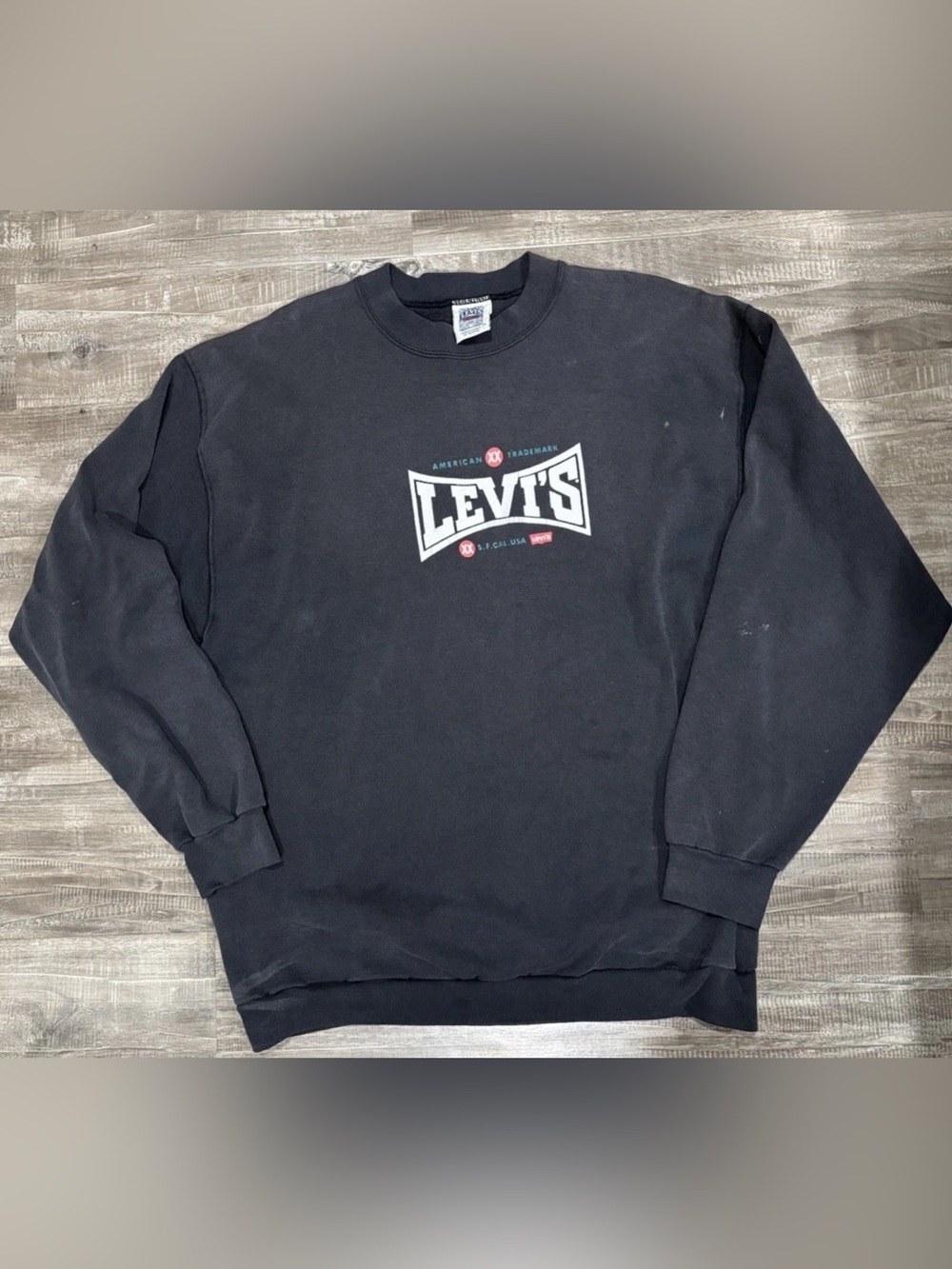 Vintage Levi's Logo Crewneck Sweater Size XL